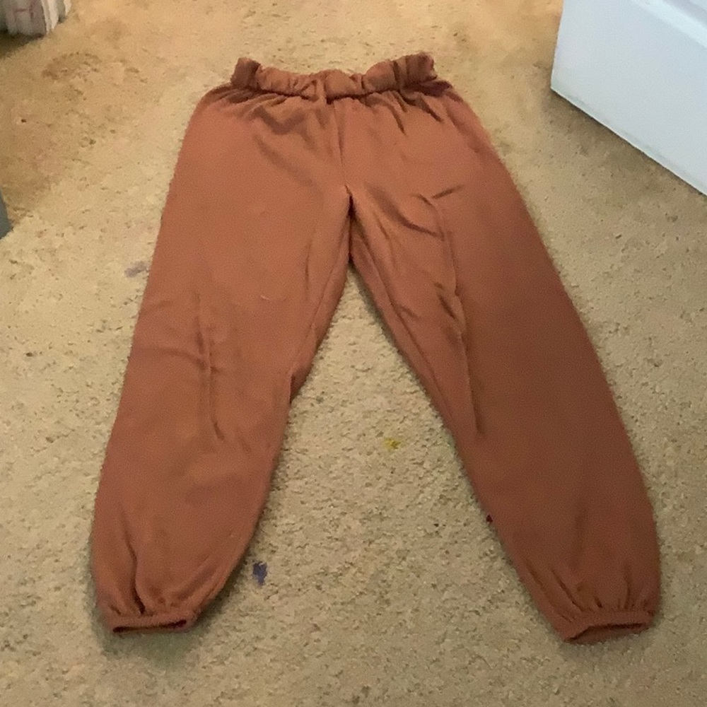 Brown sweat pants